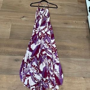 Beautiful multi colored halter dress. Size Small